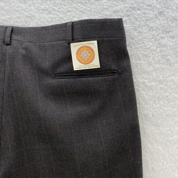 John Alexander Pants Men's 38x30 Gray Pleated Front Wool Preppy Corpcore USA - Picture 13 of 16